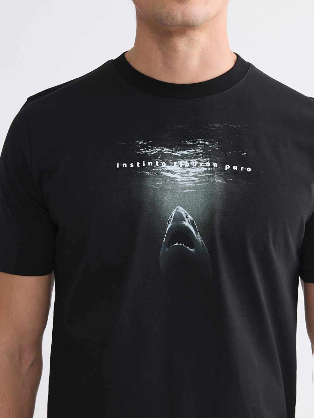 Crew Neck Printed Men's Jersey T-Shirt-2