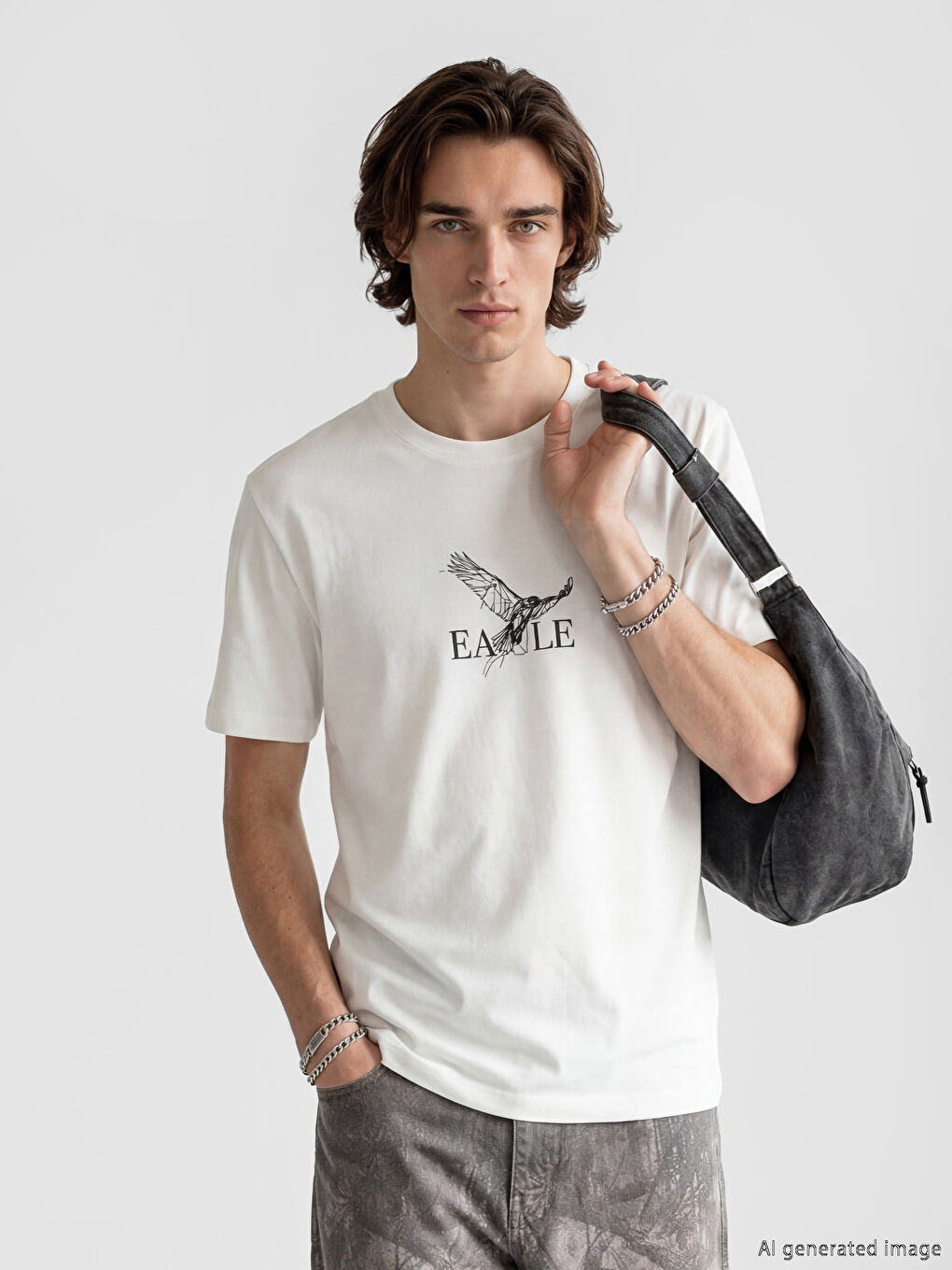 Crew Neck Men's Jersey T-Shirt