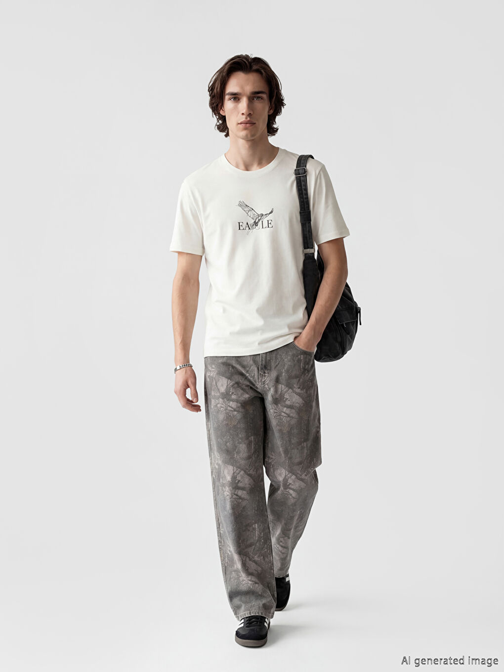 Crew Neck Men's Jersey T-Shirt-1