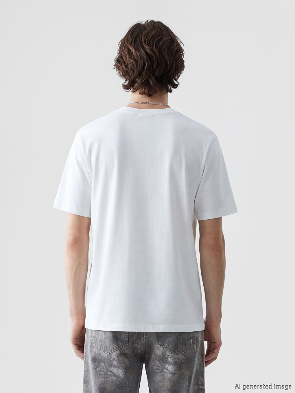 Crew Neck Men's Jersey T-Shirt-2