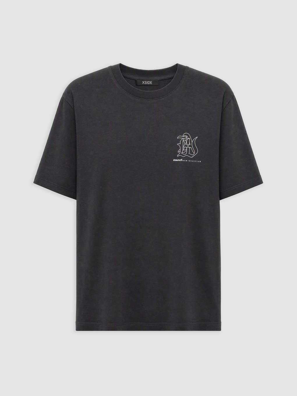 XSIDE Man Anthracite T-shirt - S6B333Z8-VX9 | LC Waikiki