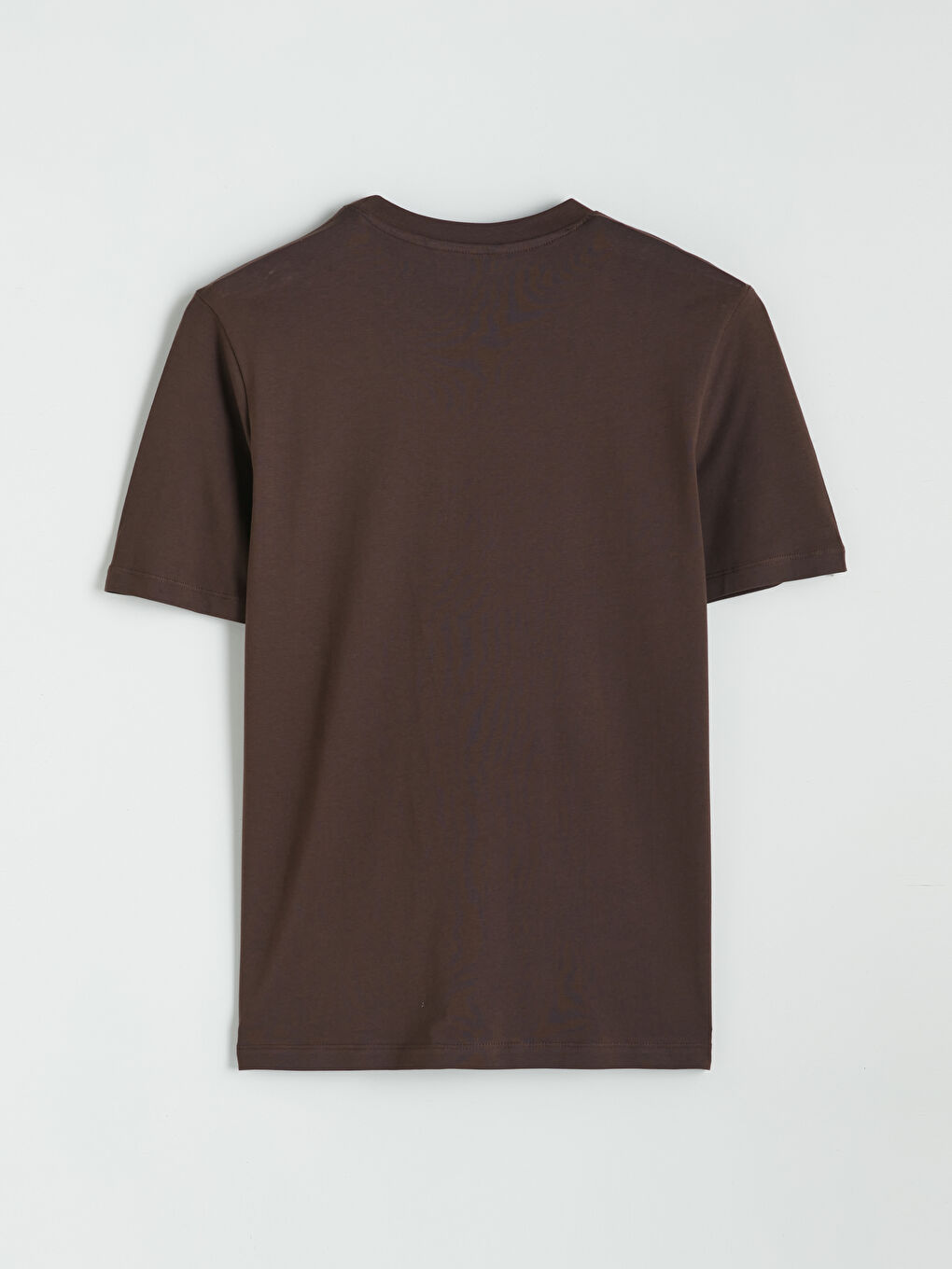 Kahverengi Bisiklet Yaka Baskılı Erkek Tişört-2