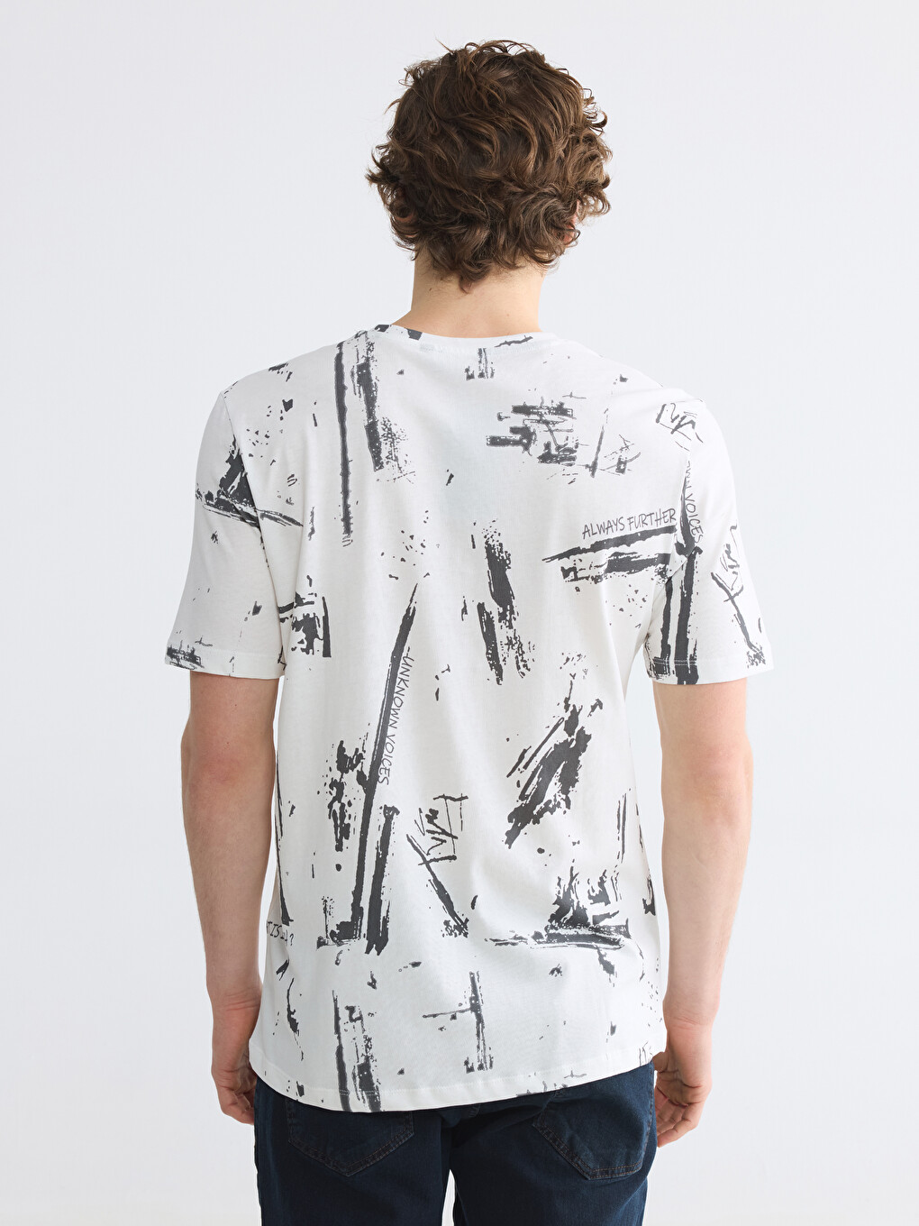 Crew Neck Printed Men's T-Shirt-3