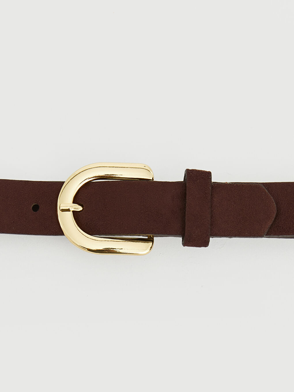 Kahverengi Süet Görünümlü Kız Çocuk Kemer-2