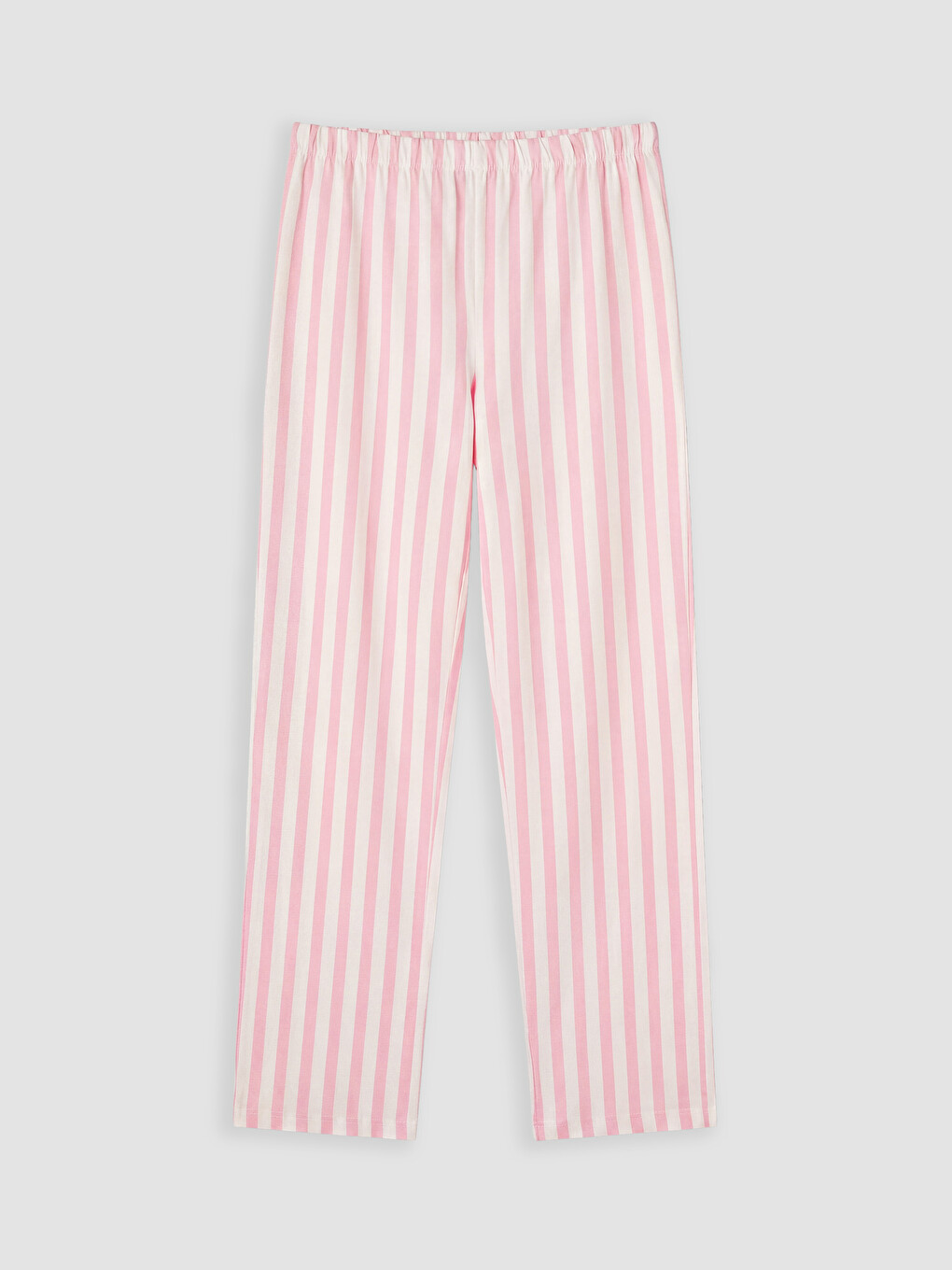 Pembe Bisiklet Yaka Baskılı Kadın Pijama Takımı-3
