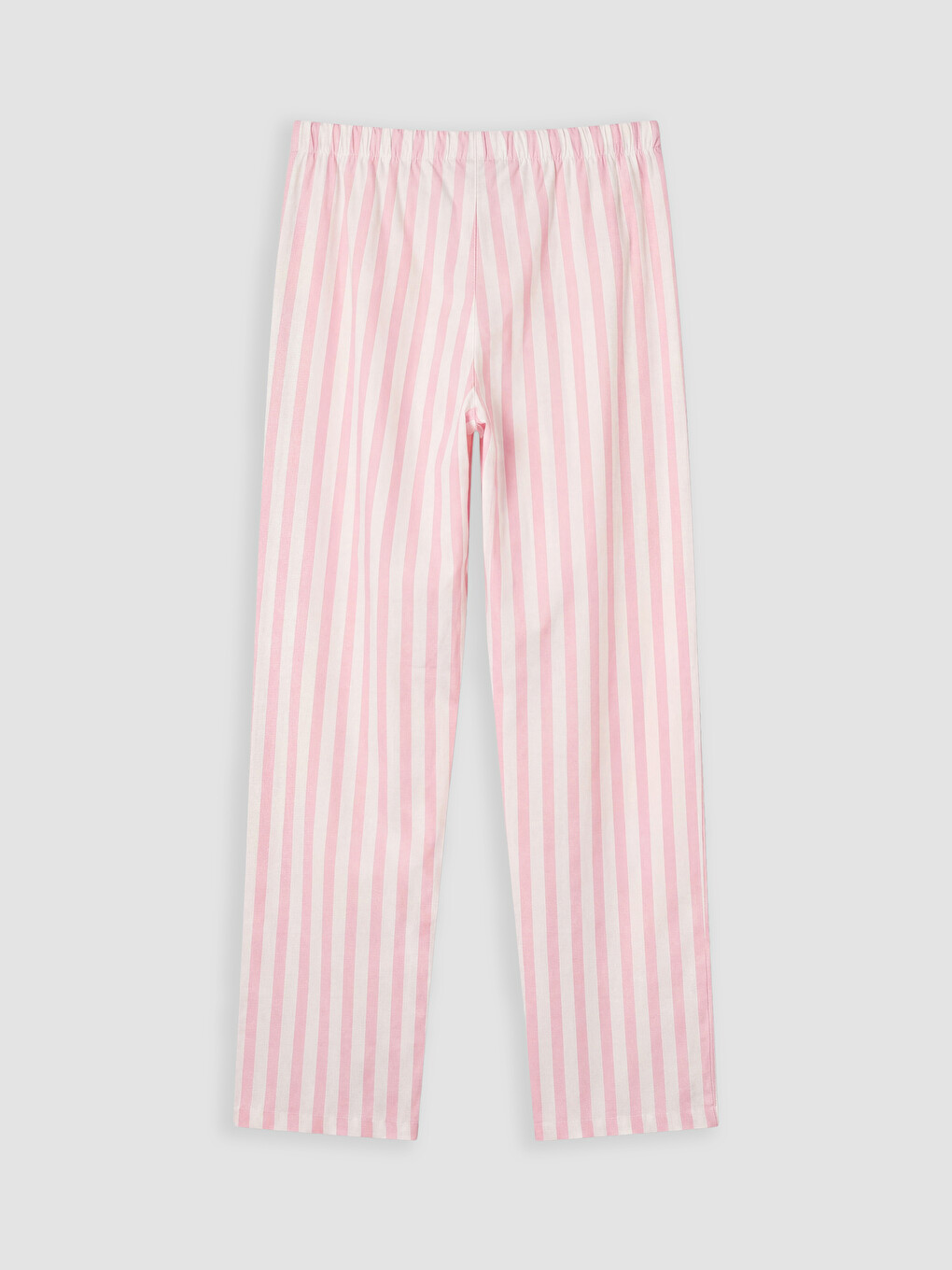 Pembe Bisiklet Yaka Baskılı Kadın Pijama Takımı-4