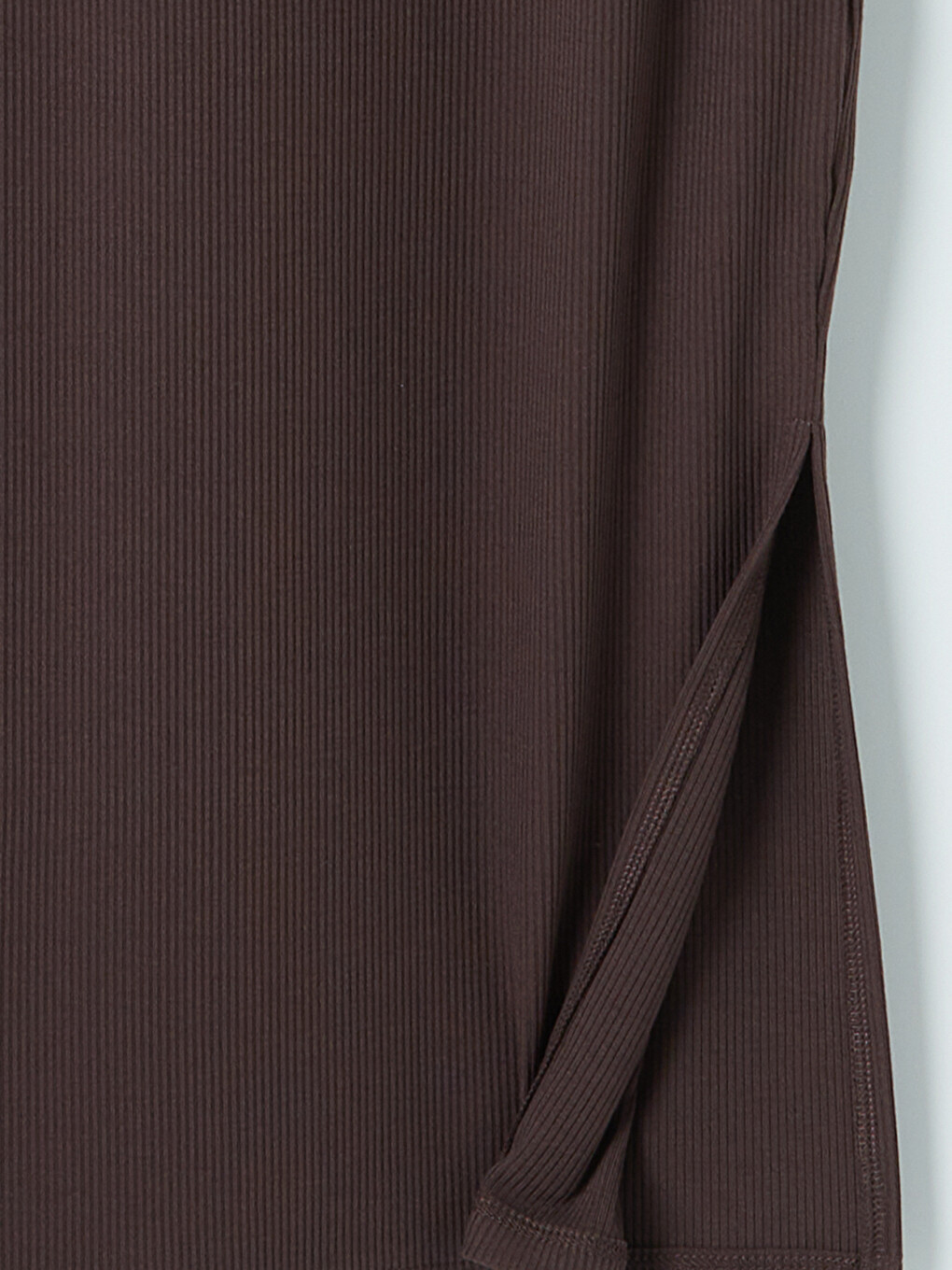 Collared Neck Ribbed Dress-6