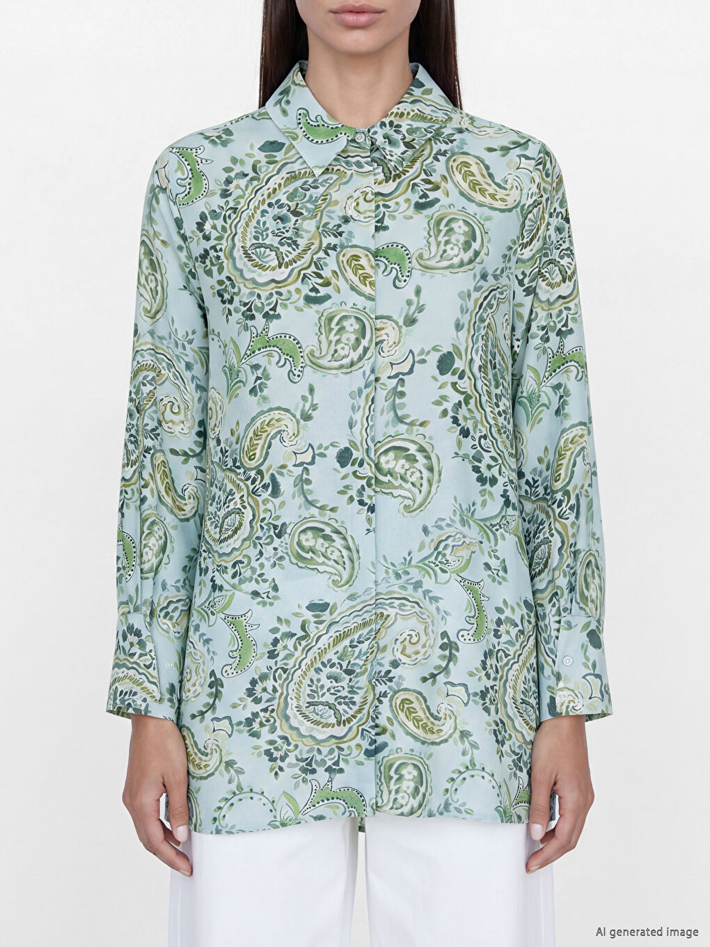 Floral Women's Shirt Tunic-2
