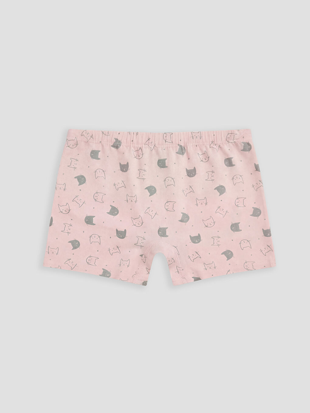 Pembe Baskılı Kız Çocuk Boxer 3'lü-4