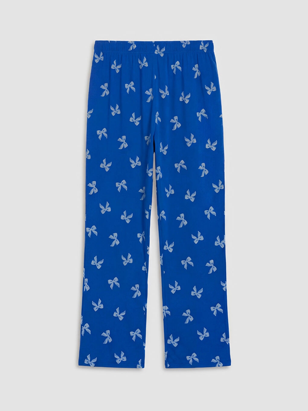 Mavi Fiyonk Desenli Hamile Pijama Takımı-6