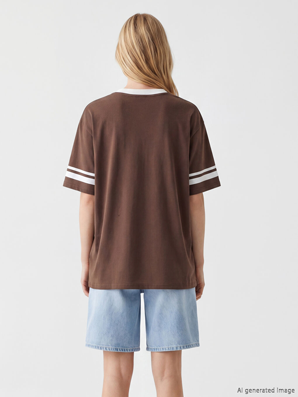 Grogu Printed Oversize Women's T-Shirt-3