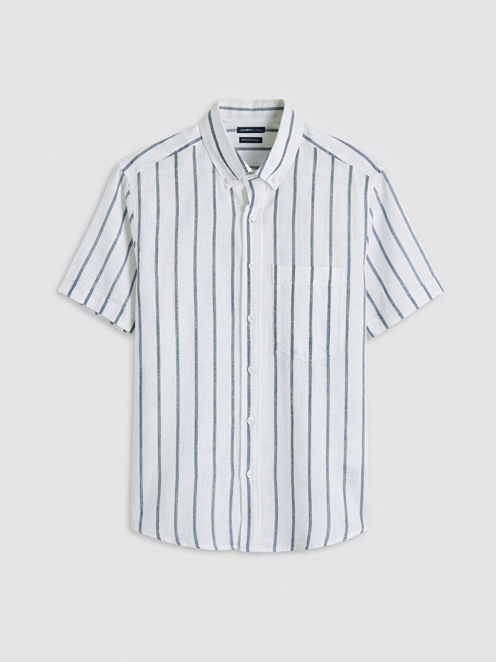 İndigo Regular Fit Çizgili Erkek Gömlek