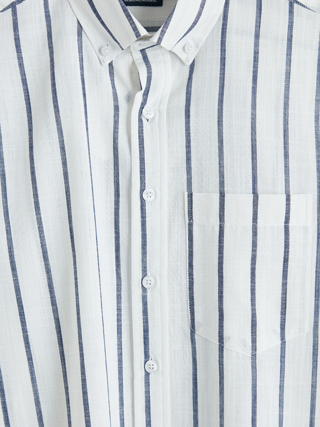 İndigo Regular Fit Çizgili Erkek Gömlek-2