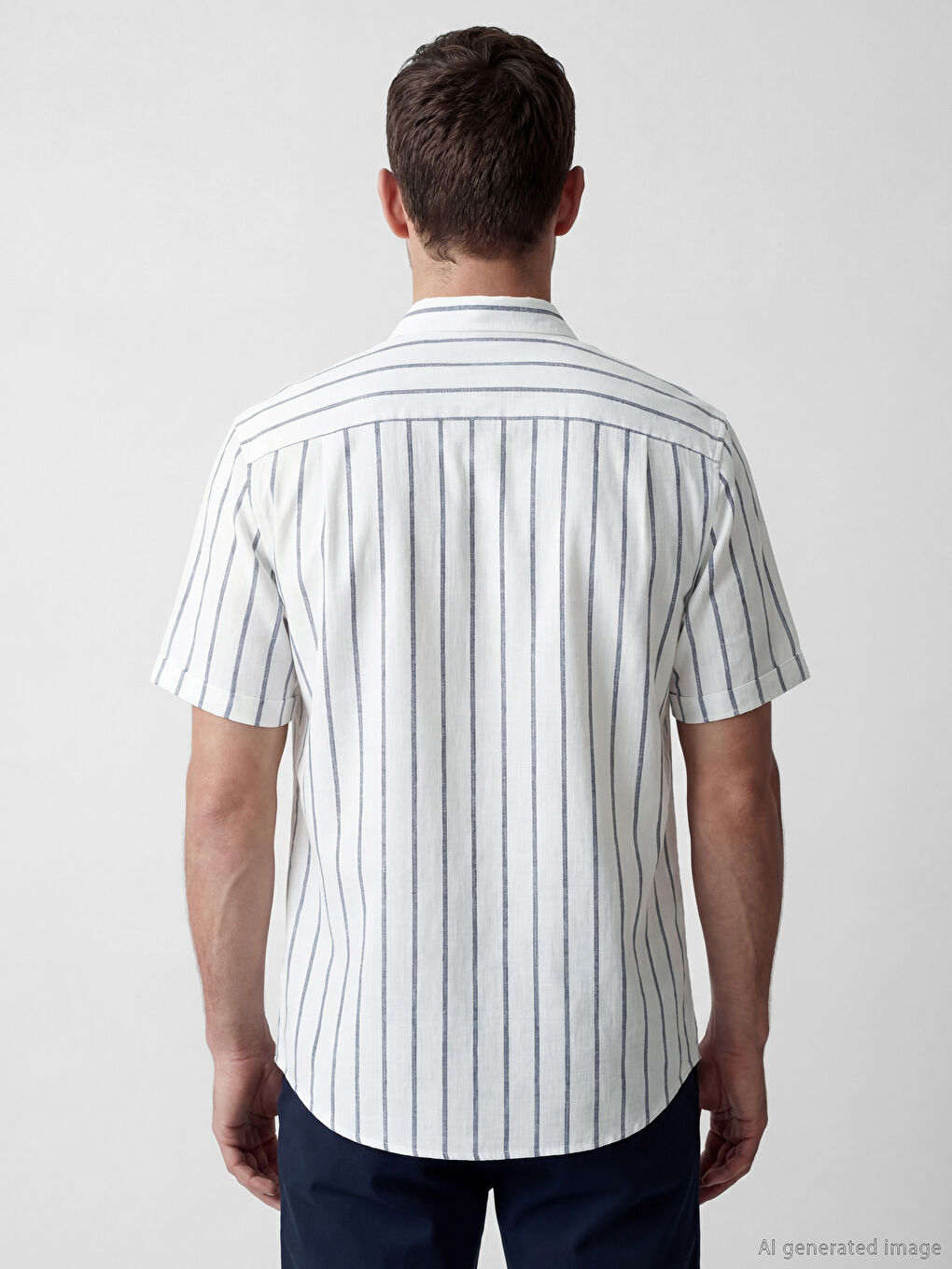 Chemise Homme Rayée Coupe Régulière-3