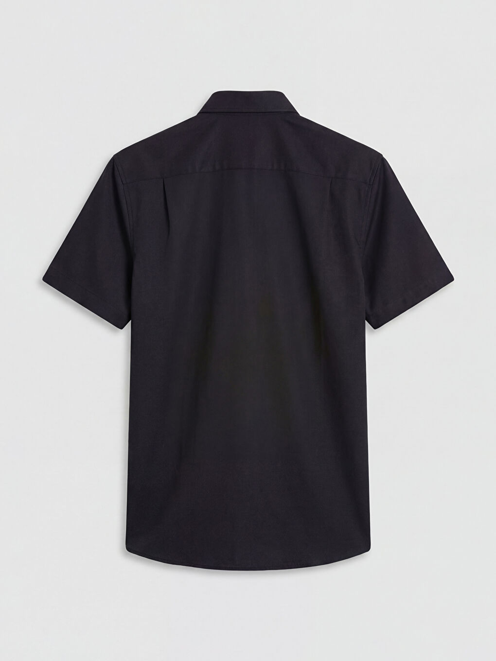 Siyah Regular Fit Erkek Dokulu Gömlek-1