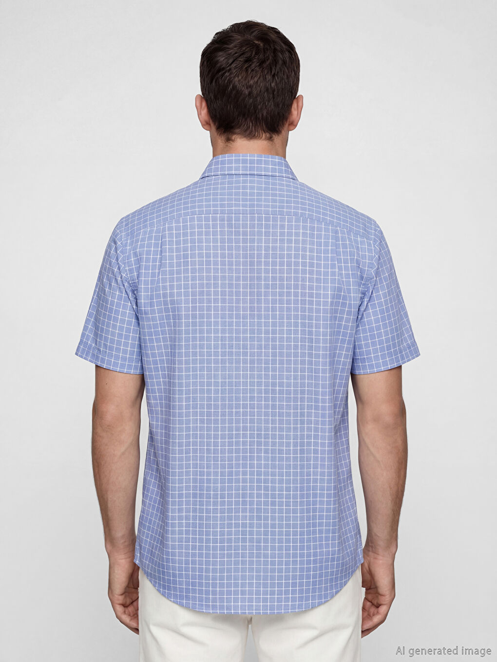 Mavi Regular Fit Ekose Erkek Gömlek-3