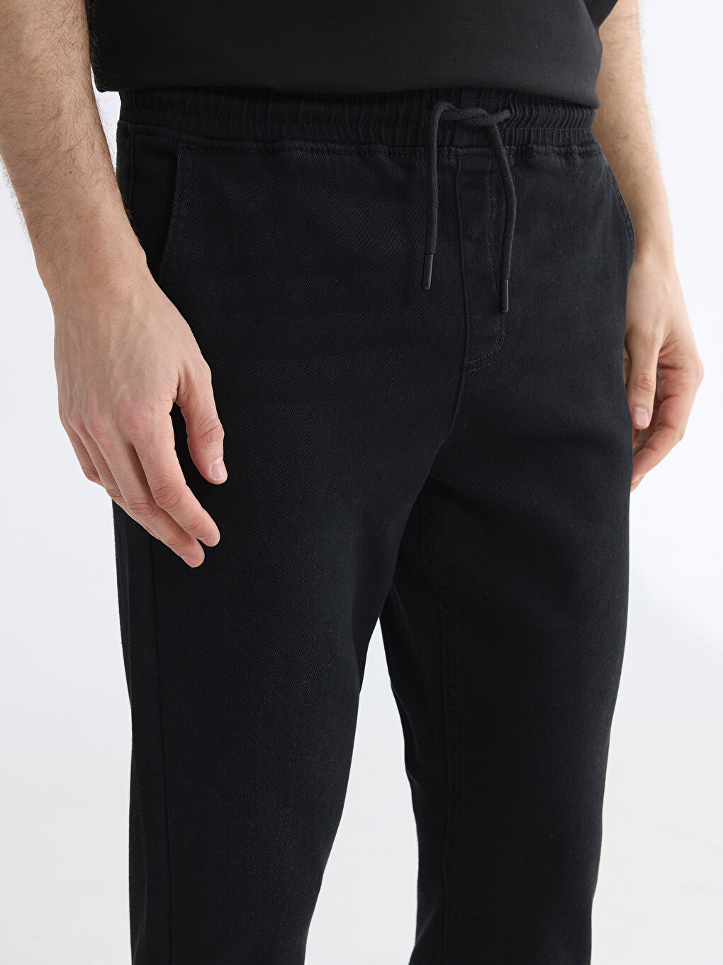 Siyah 780 Jogger Fit Erkek Jean Pantolon-2