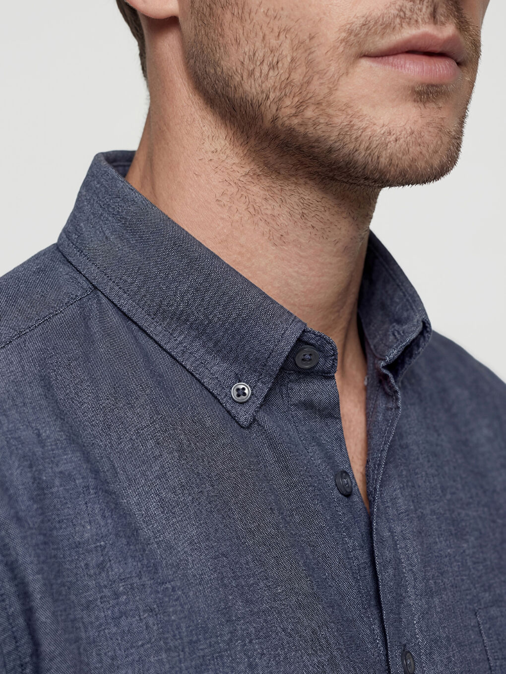 قميص رجالي بقصّة عادية-2