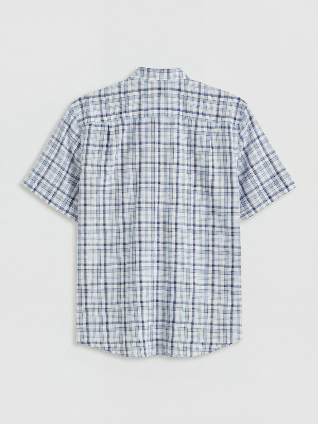 Mavi Regular Fit Ekose Erkek Gömlek-1