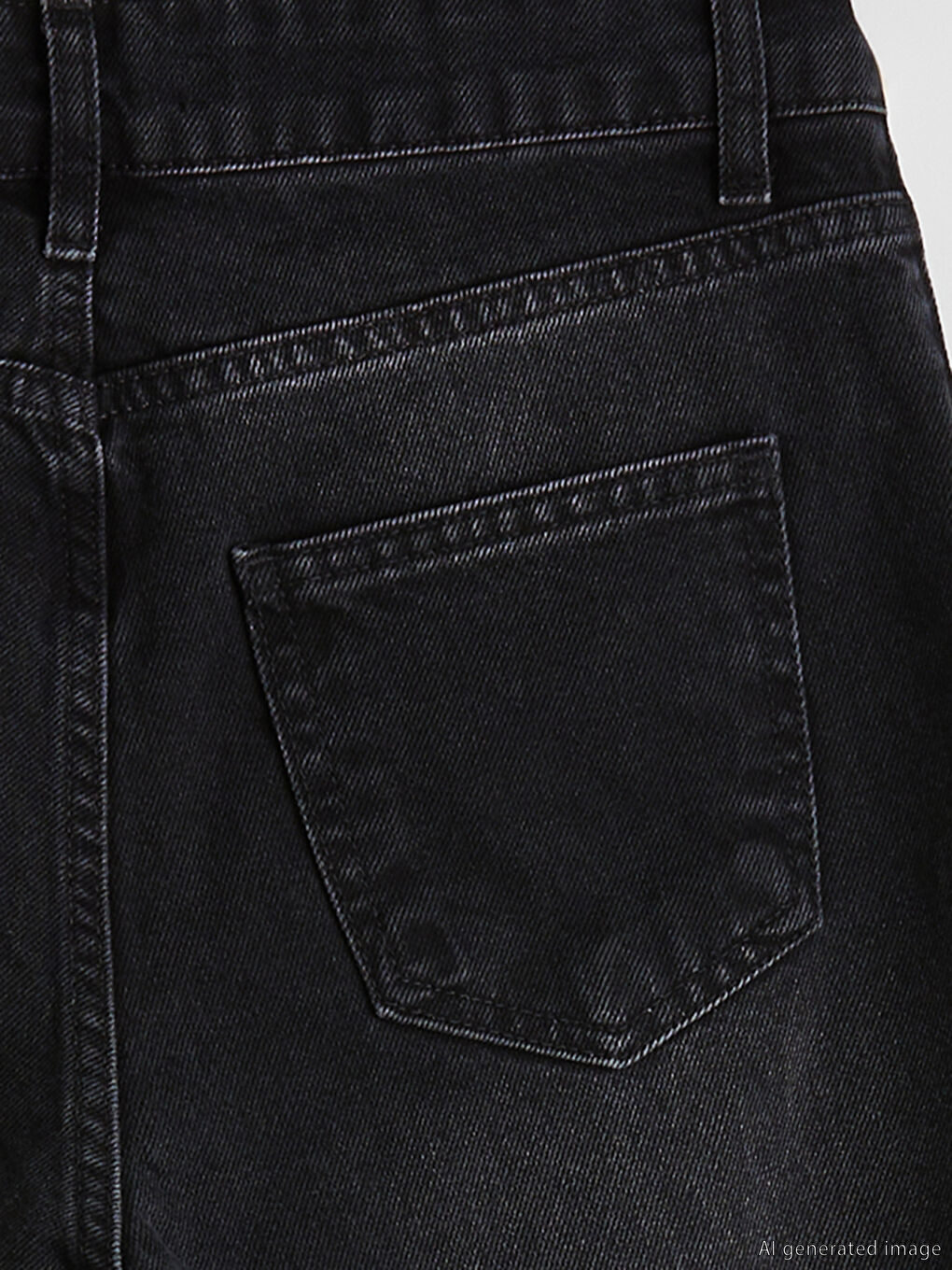 Kahverengi Barrel Fit Kadın Jean Pantolon-3