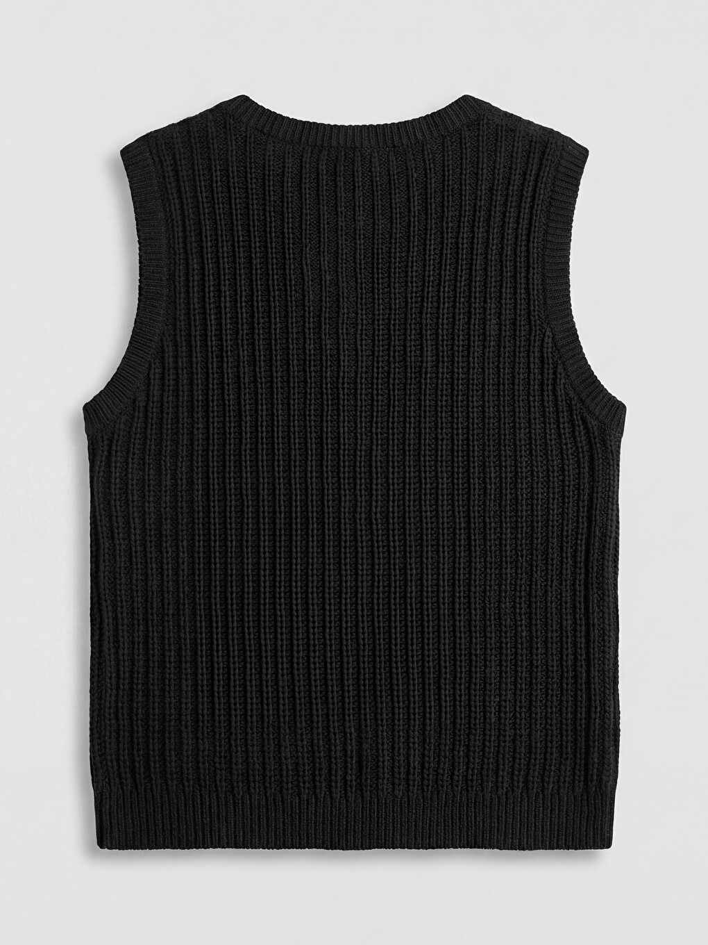 LCWAIKIKI Classic V Neck Ribbed Knit Women's Knitwear Sweater Vest