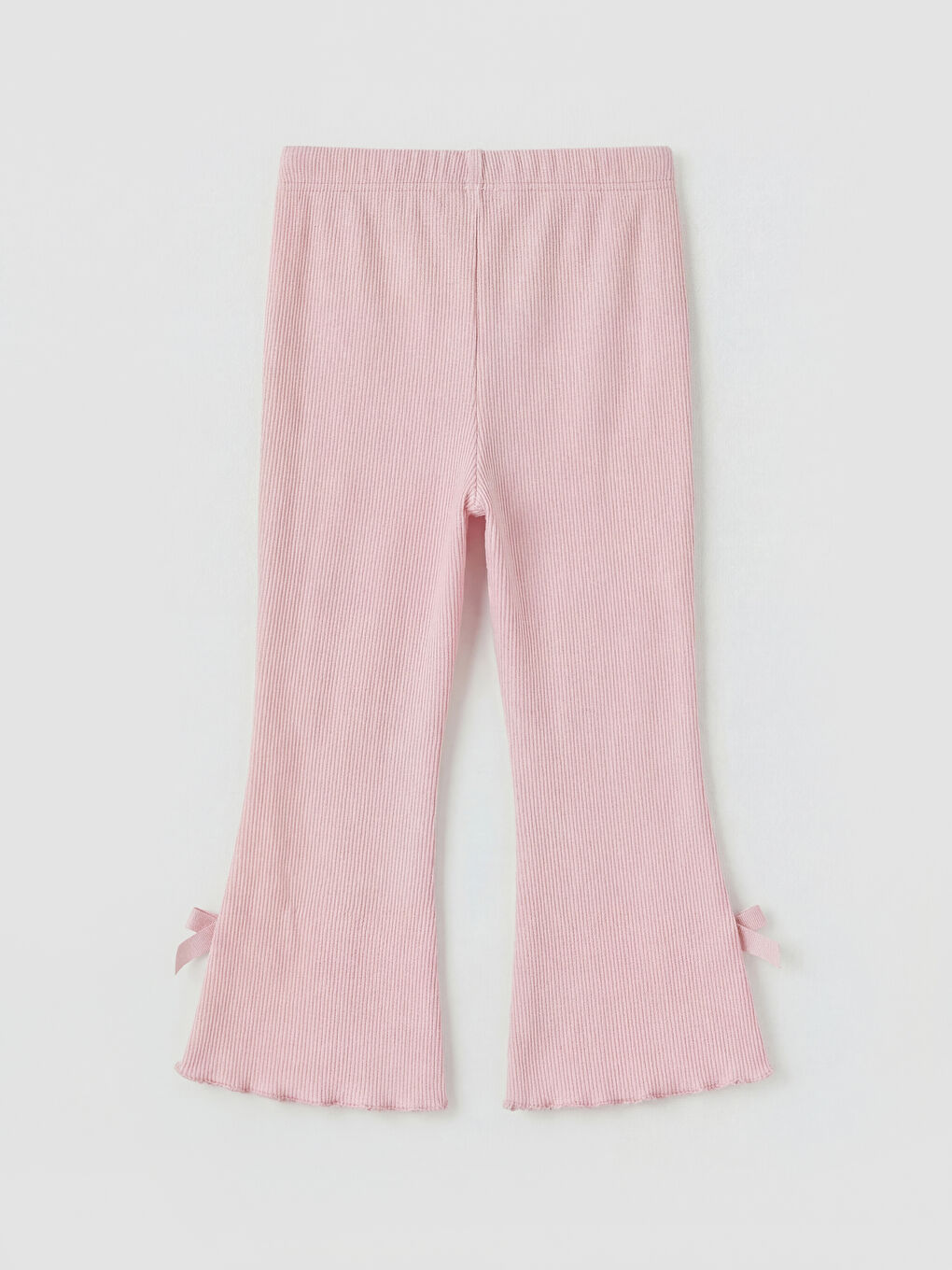 Pembe Fitilli Kız Bebek İspanyol Paça Tayt 2'li-2