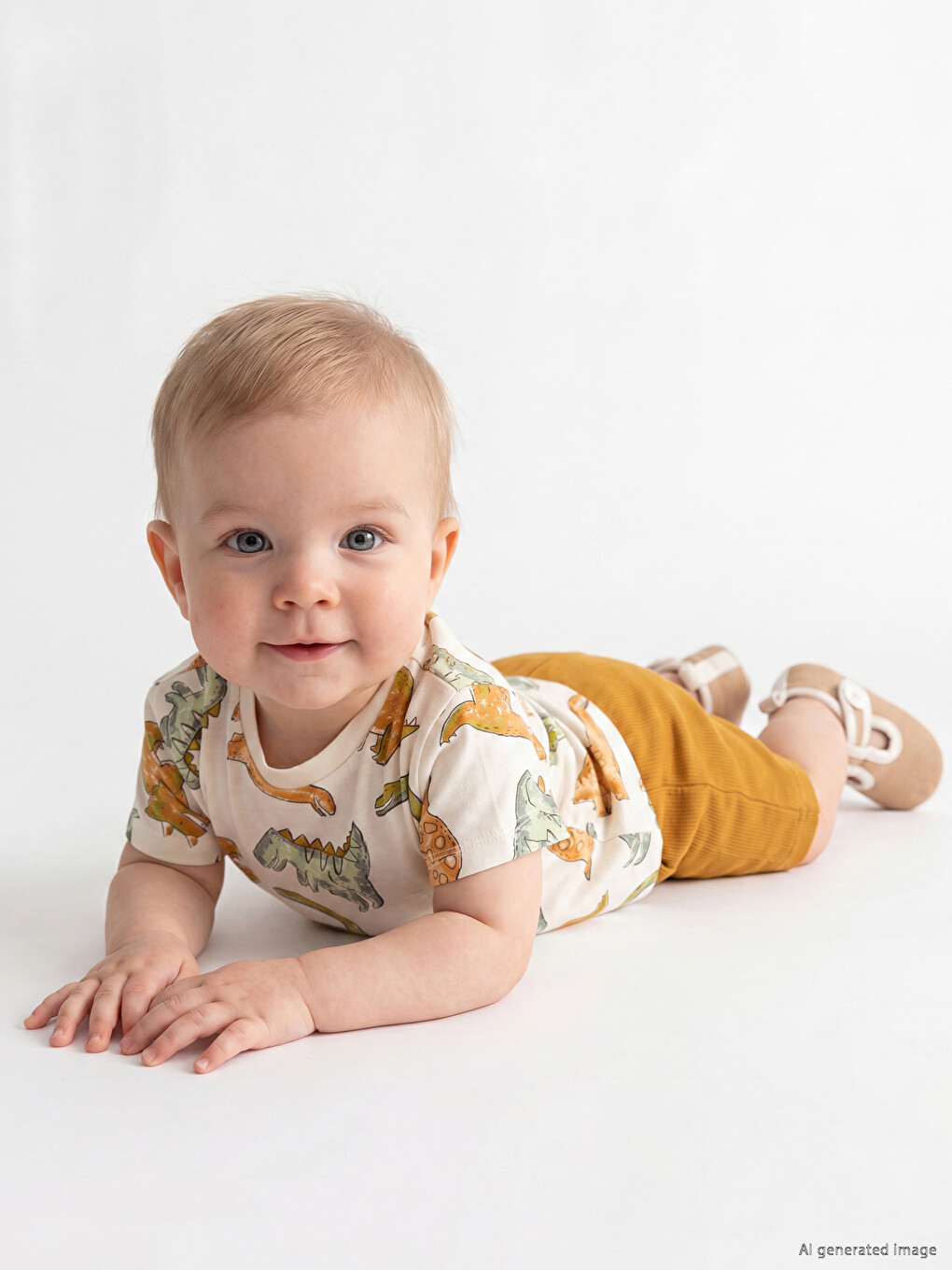 Dinosaur Printed Baby Boys' Set-1
