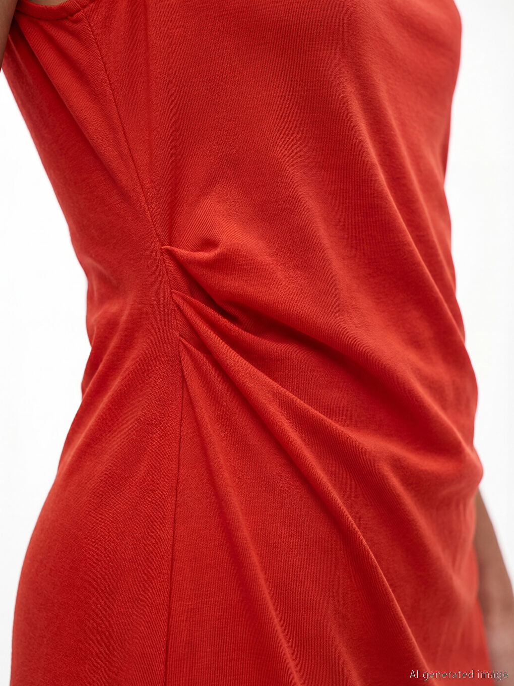 Damenkleid mit U-Boot-Ausschnitt und Raffung-2