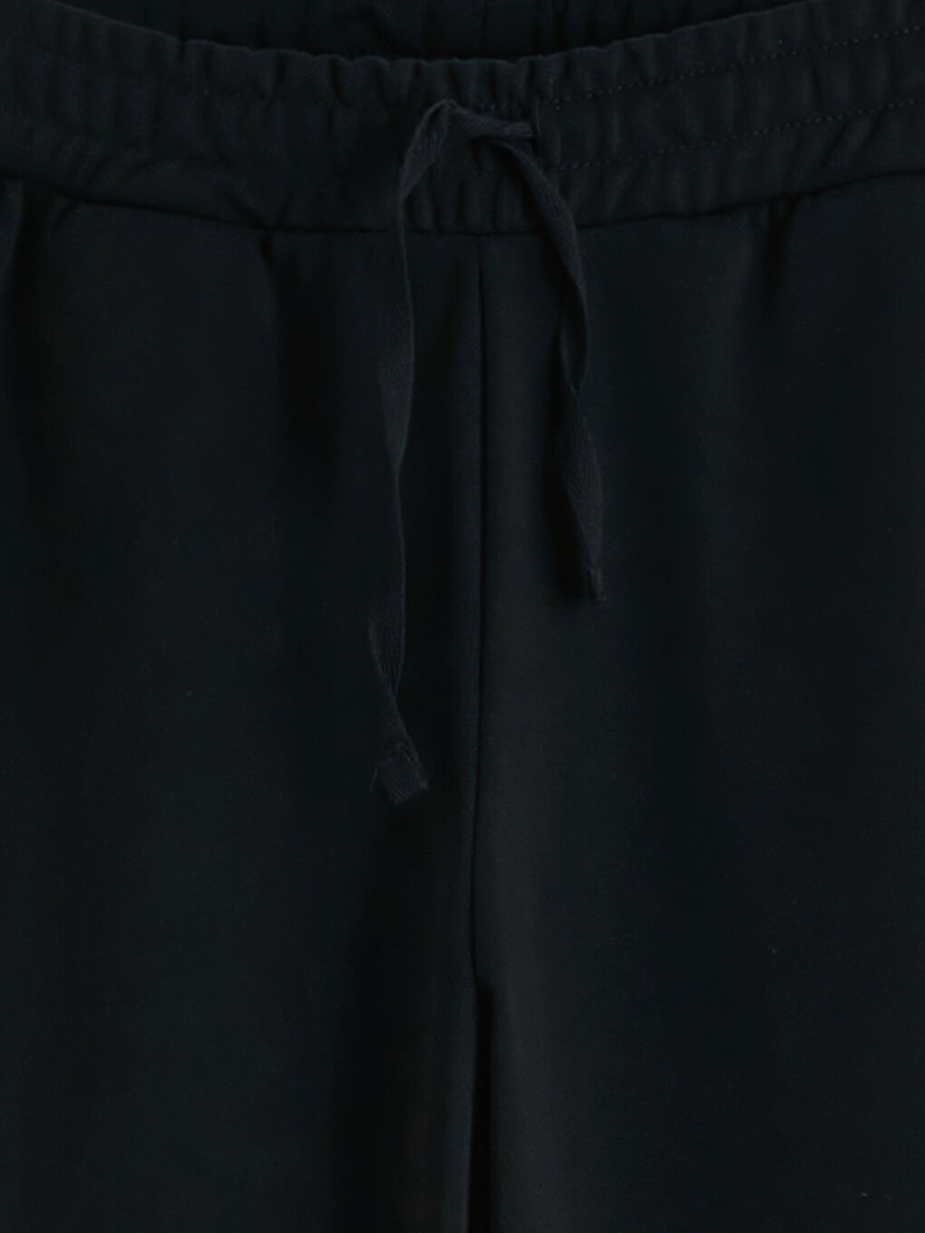 Siyah Beli Lastikli Kadın Eşofman Altı-6