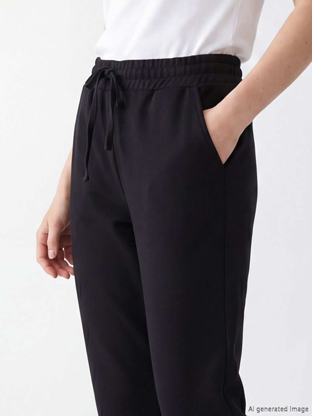 Elastic Waist Women's Sweatpants-2