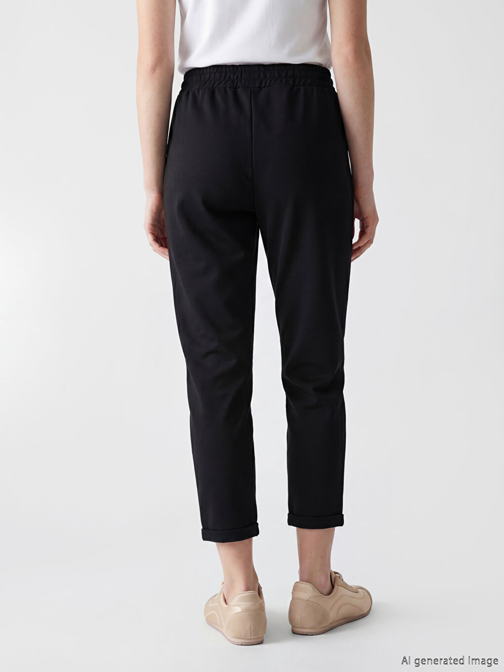 Elastic Waist Women's Sweatpants-3