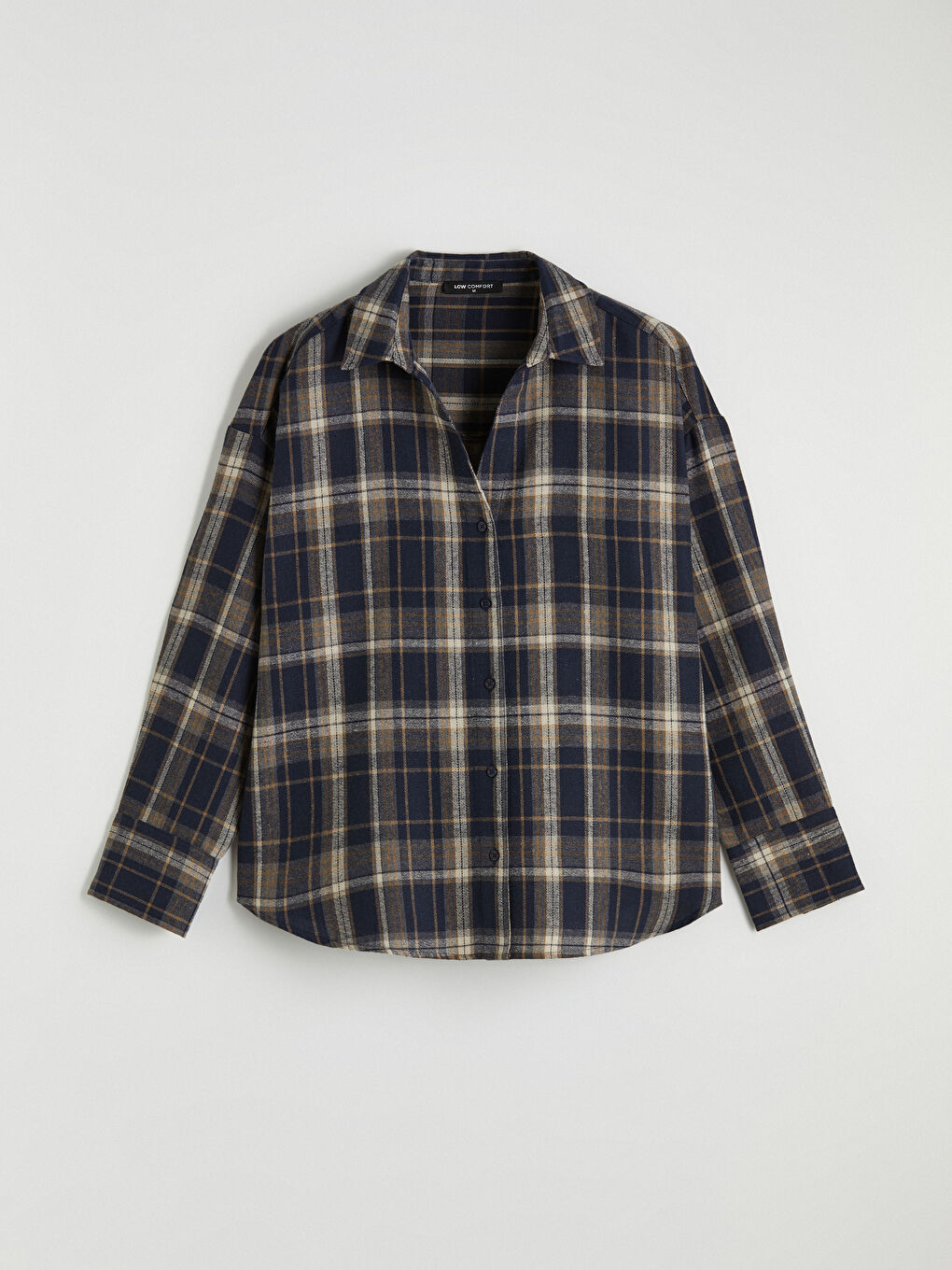 торлы оверсайз әйелдер фланель жейдесі-3