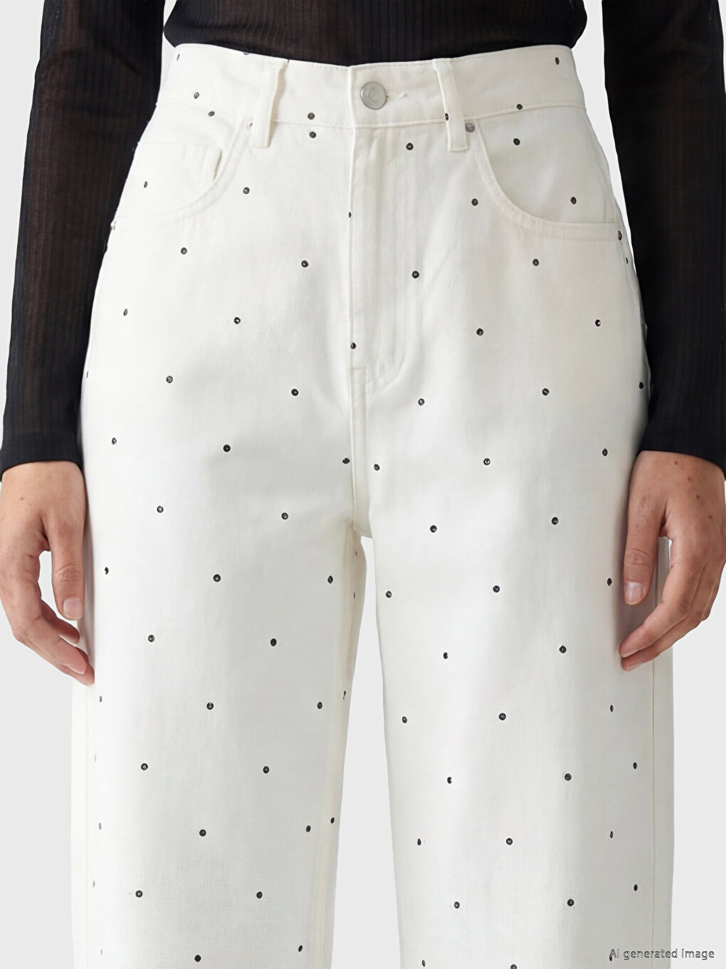 Woman White Jeans-2
