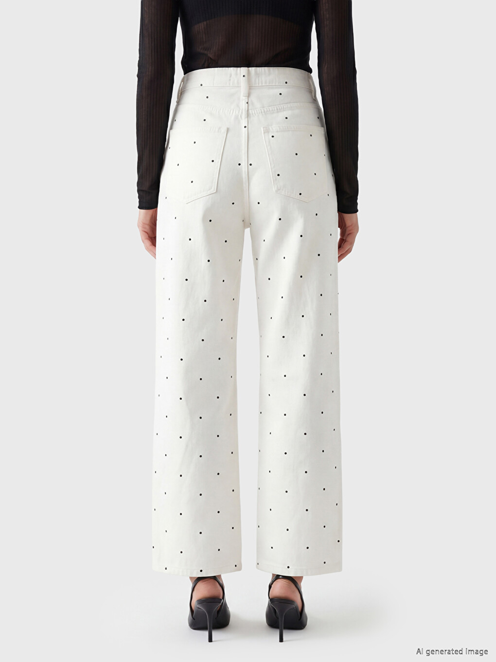 Woman White Jeans-3