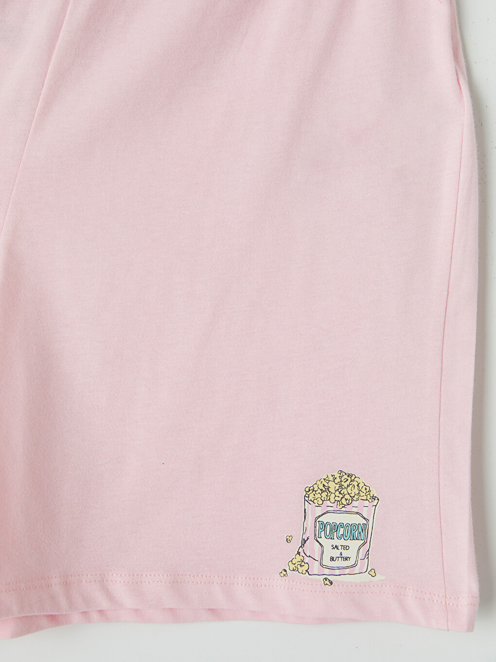Pembe Beli Lastikli Kadın Şort Pijama Altı 2'li-3