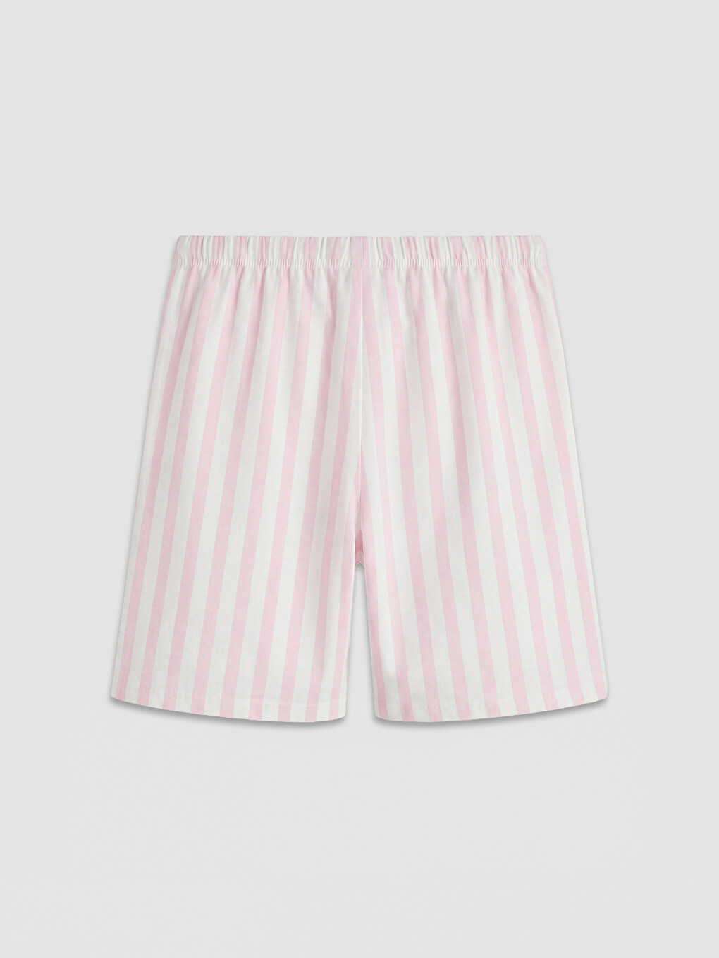 Pembe Beli Lastikli Kadın Şort Pijama Altı 2'li-5