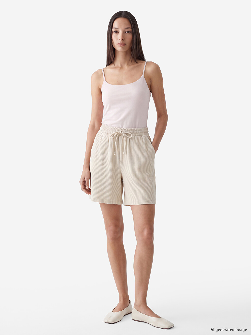 Elastic Waist Women's Muslin Shorts