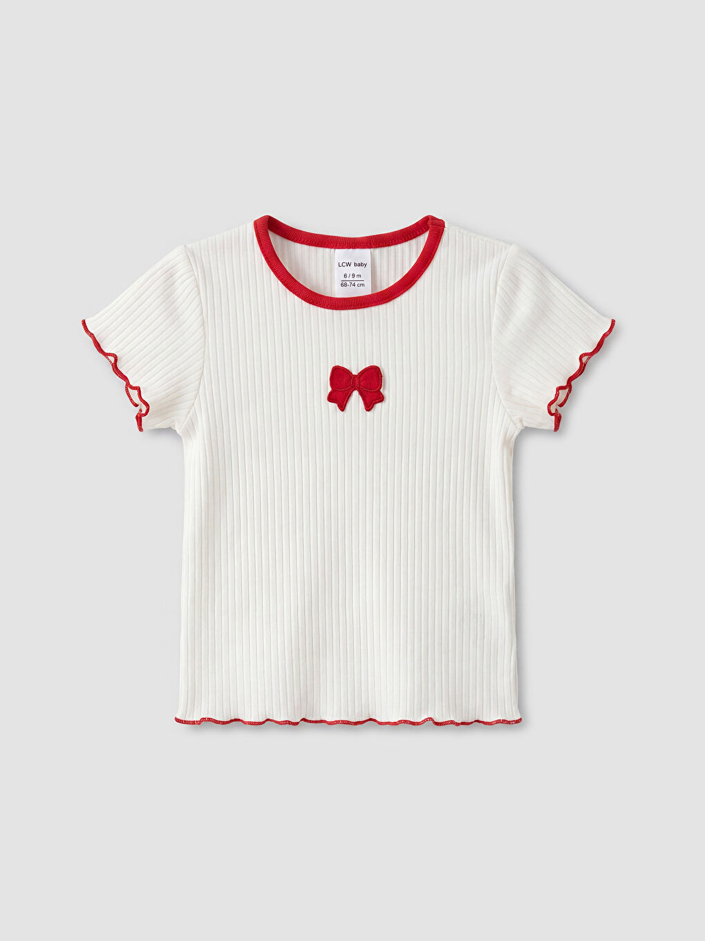 Komplet za bebe devojčice sa mašnom-1