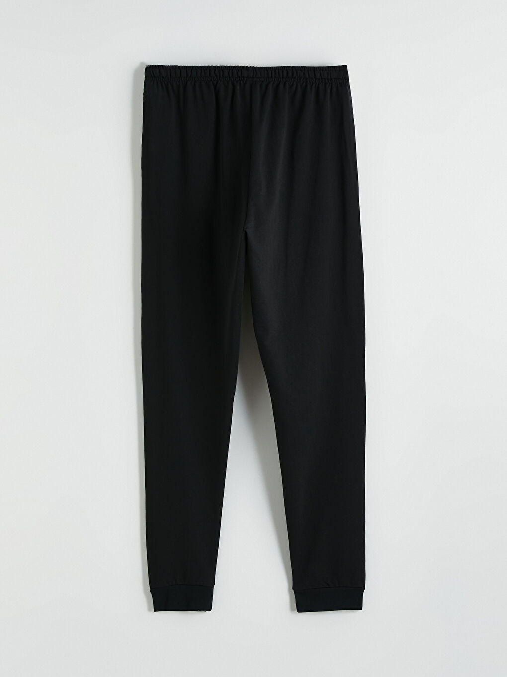 Siyah Regular Fit Erkek Pijama Altı-1