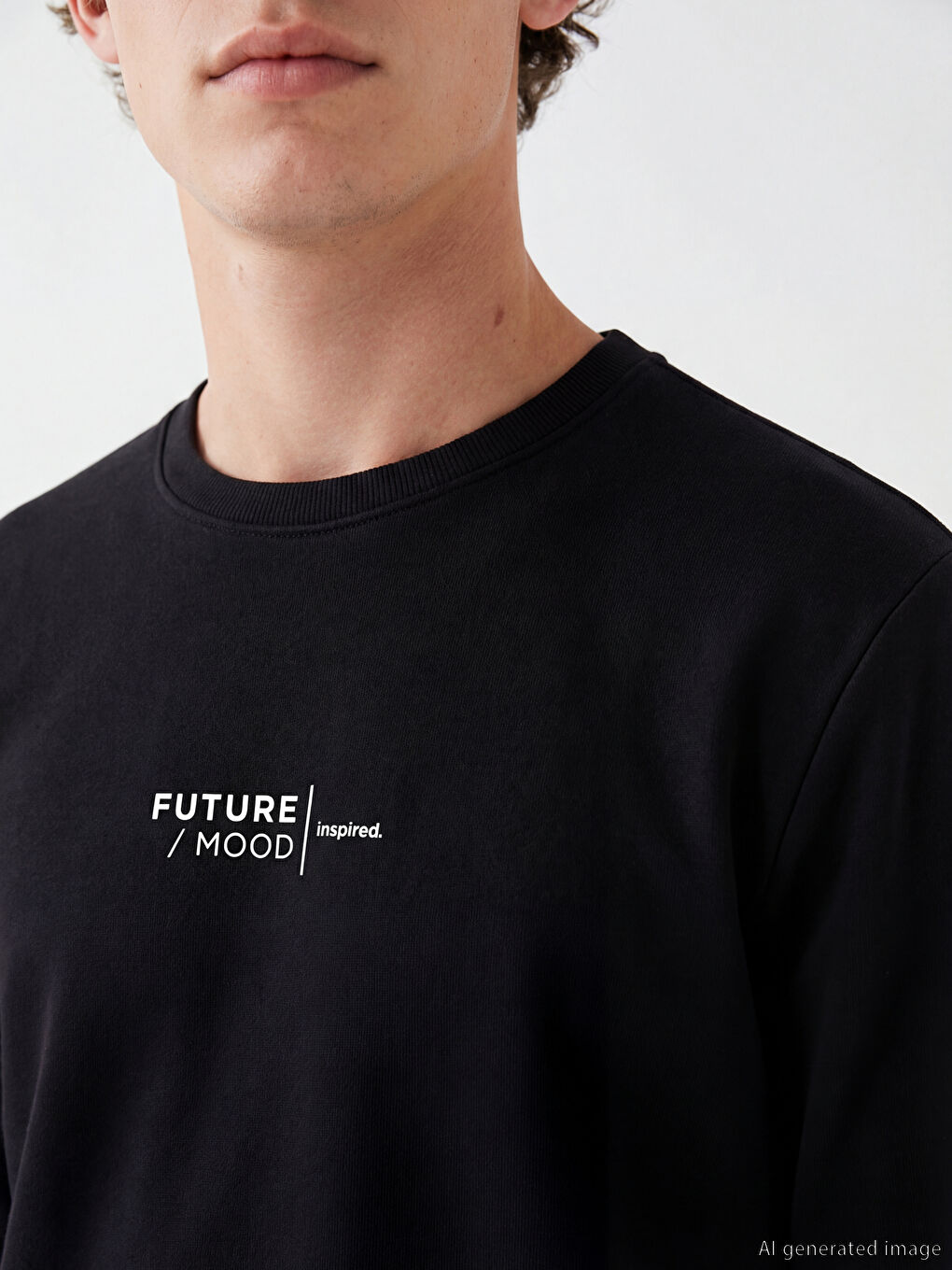 Siyah Standart Kalıp Baskılı Erkek Pijama Takım-2