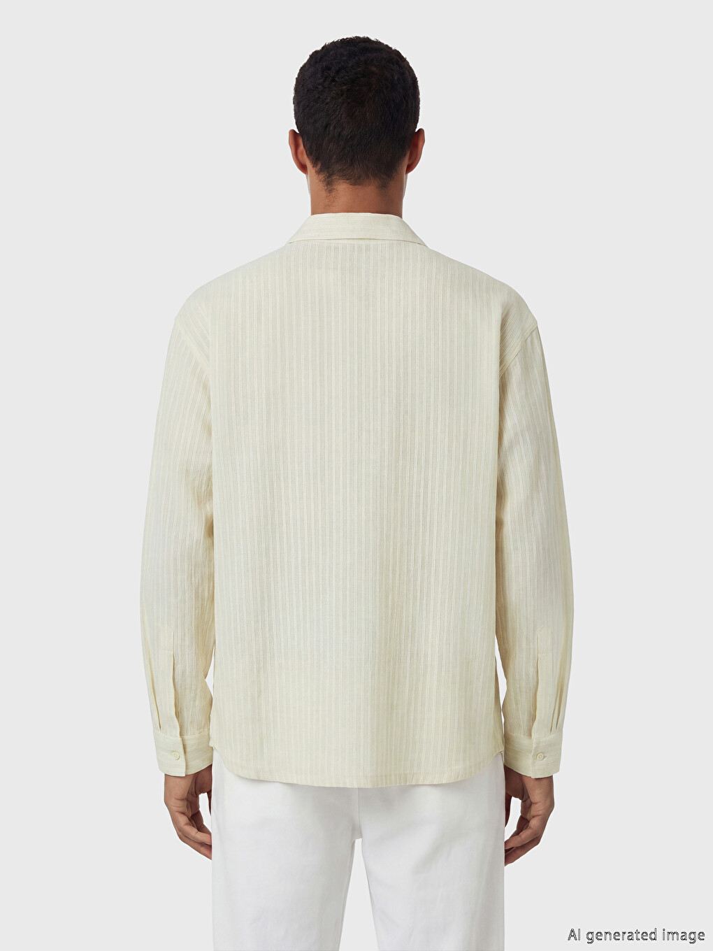 Regular Fit Striped Textured Men's Shirt-3