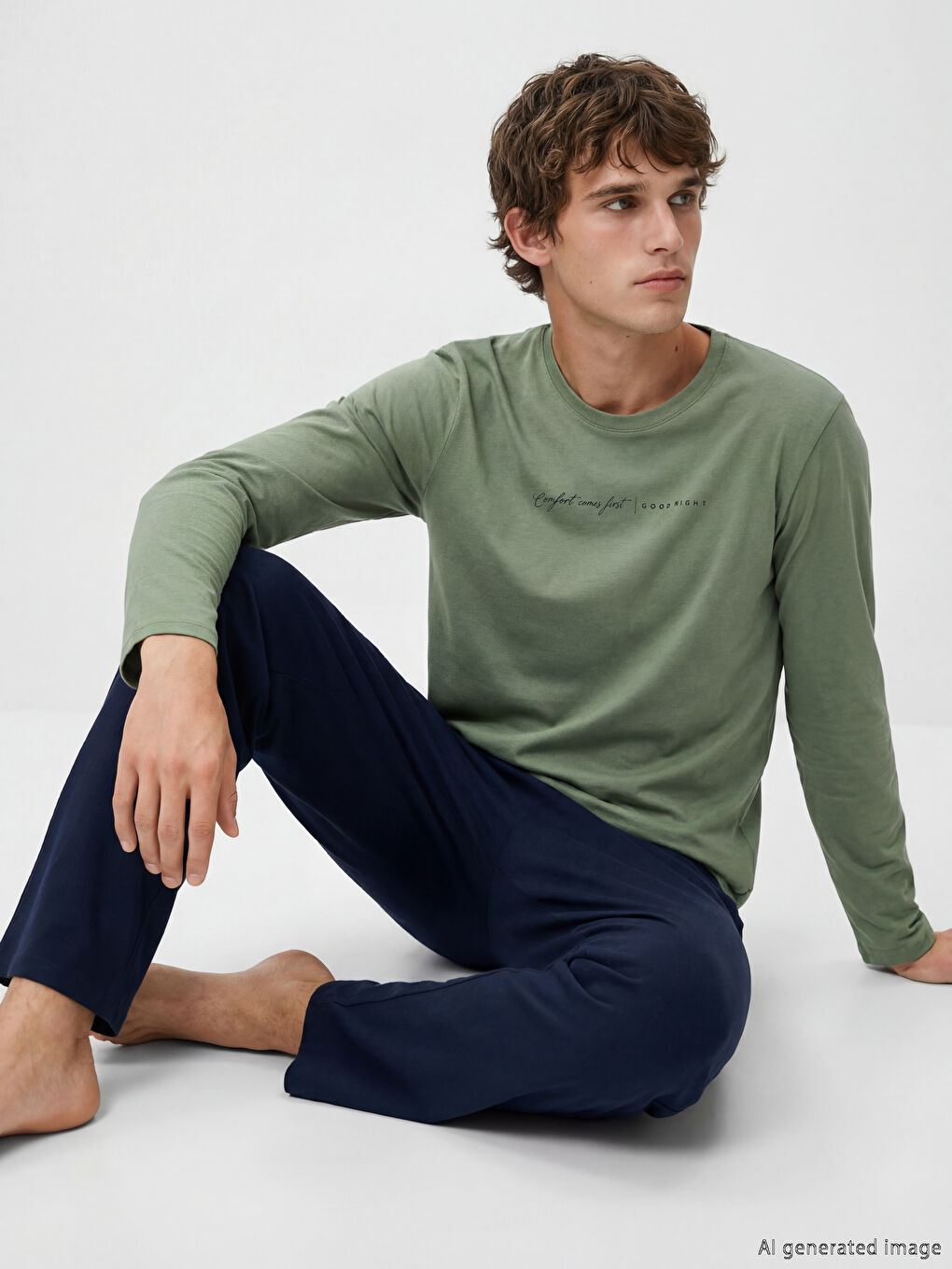 Standard Fit Printed Men's Pyjama Set