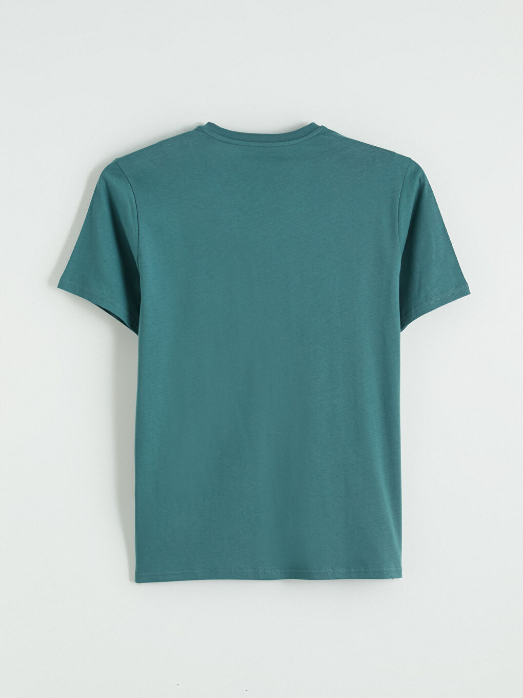 Yeşil Henley Yaka Kısa Kollu Erkek Pijama Üstü-1