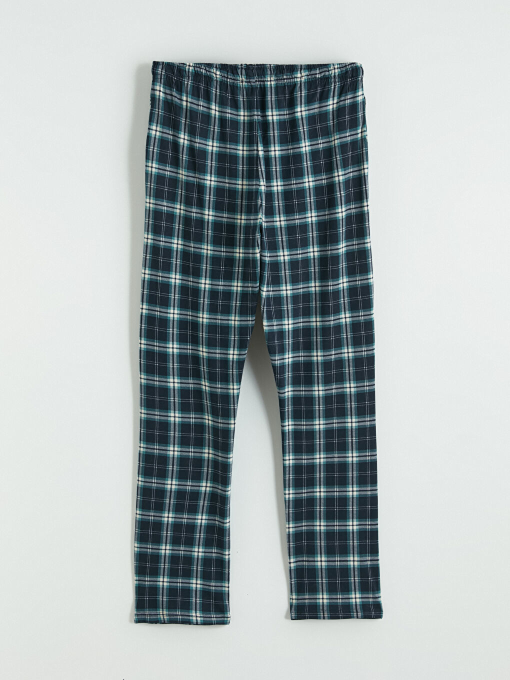 Yeşil Standart Kalıp Ekose Erkek Pijama Altı-1