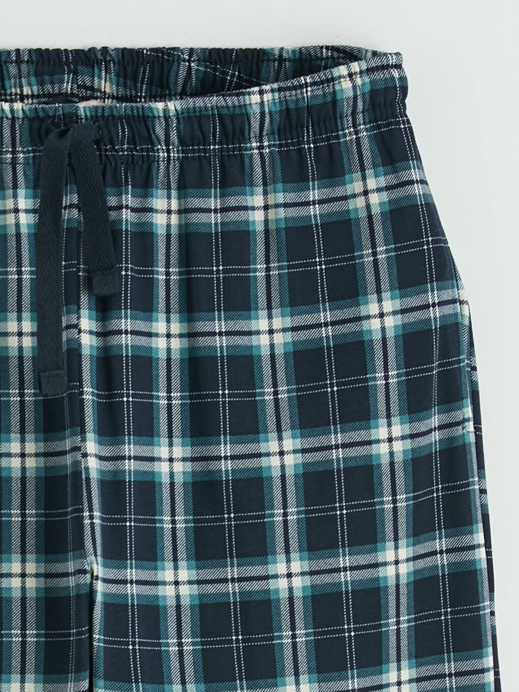 Yeşil Standart Kalıp Ekose Erkek Pijama Takımı-4