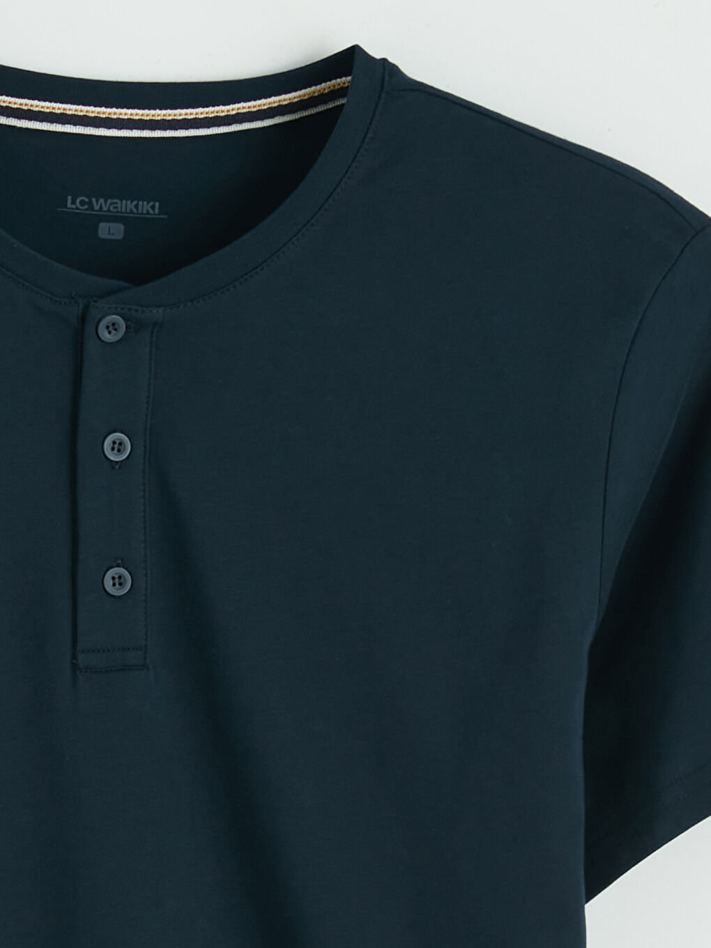 Lacivert Standart Kalıp Ekose Erkek Pijama Takımı-2