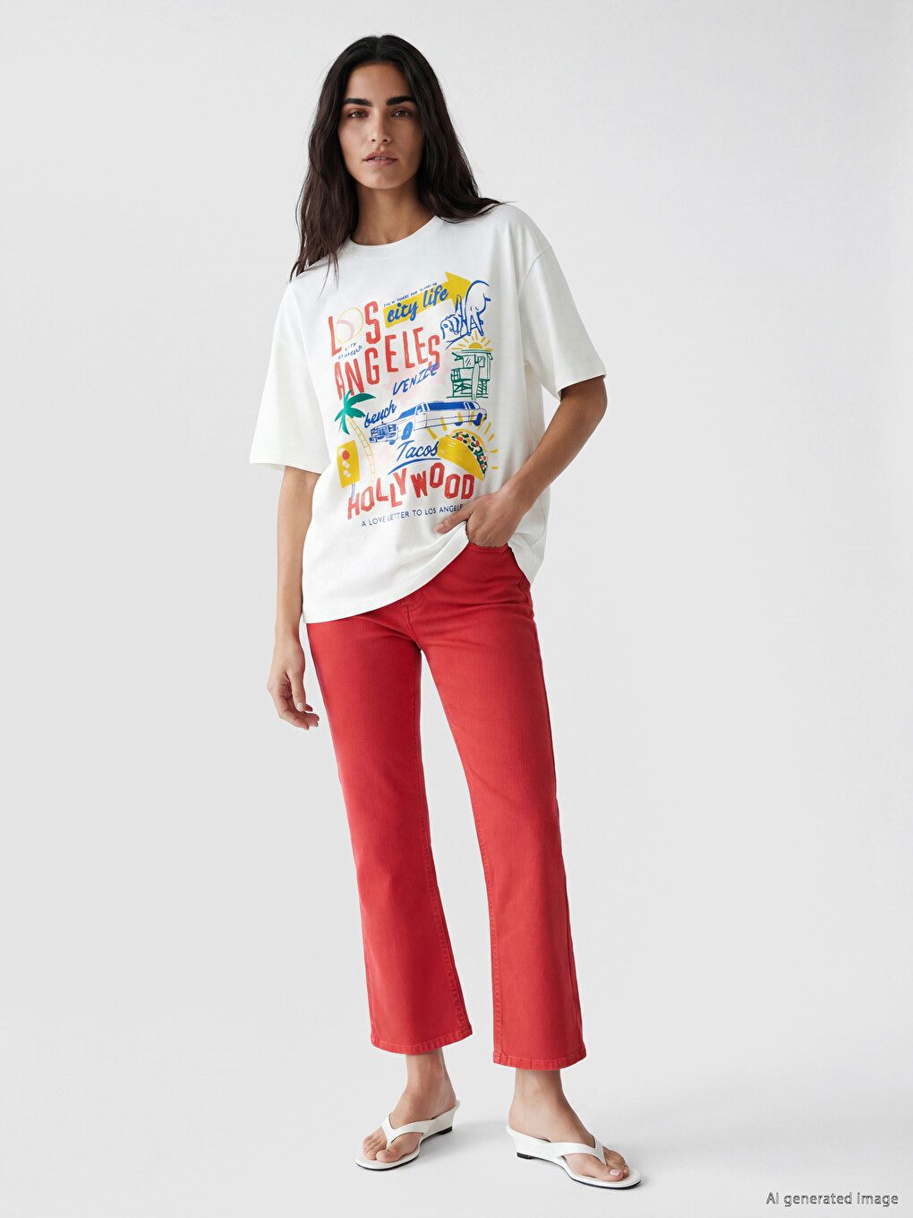 Printed 100% Cotton Women's T-shirt-1