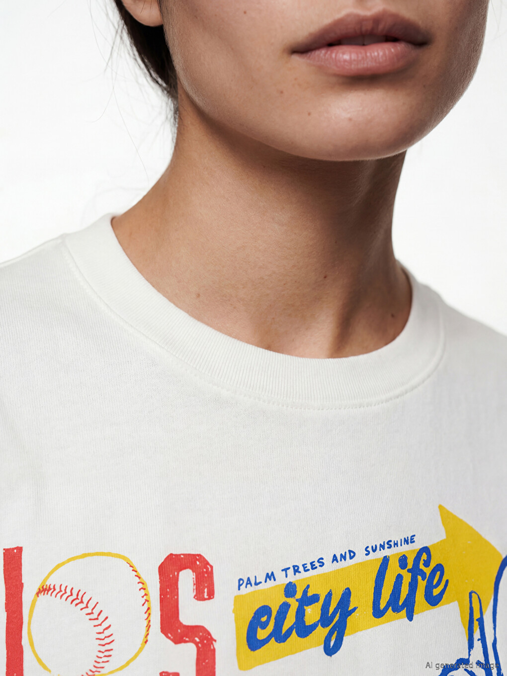 Printed 100% Cotton Women's T-shirt-2
