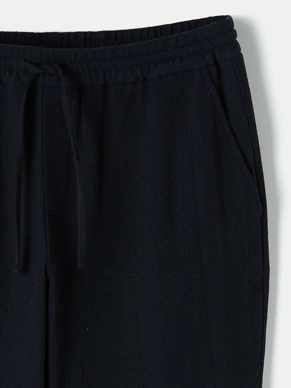 Siyah Regular Fit Armürlü Erkek Pantolon-4