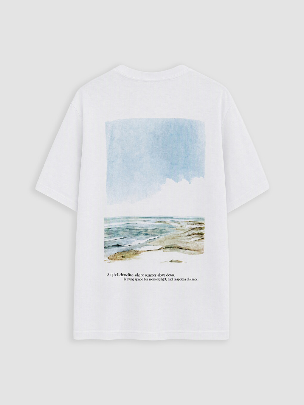 T-shirt E Stampuar Me Jakë Të Rrumbullakët Për Burra-2